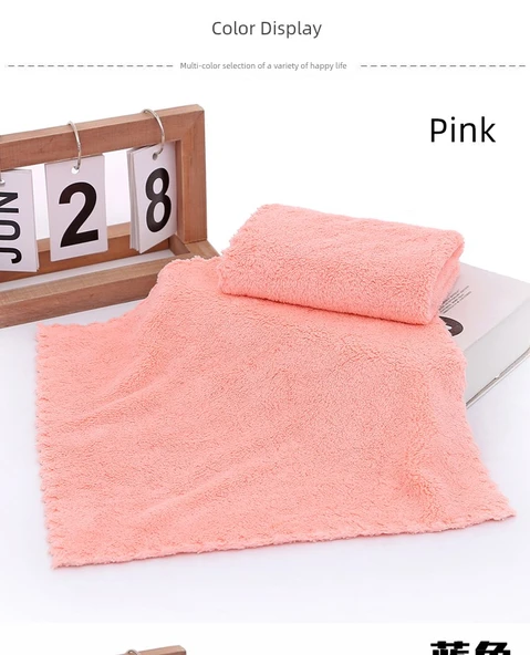 Mercan Polar Hızlı Kuruyan Küçük Havlu - Mor 10'lu Paket 30x30cm - 11