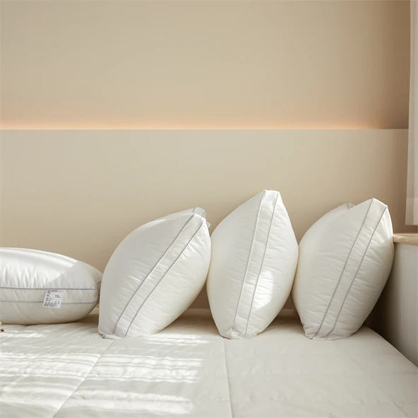 Pamuklu Stereo Greçka Yastığı - Orta ve Yüksek Dolgulu - 1200g - 48x74 cm - 4