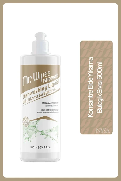 Mr.wipes Performance Konsantre Elde Yıkama Bulaşık Sıvısı 500ml