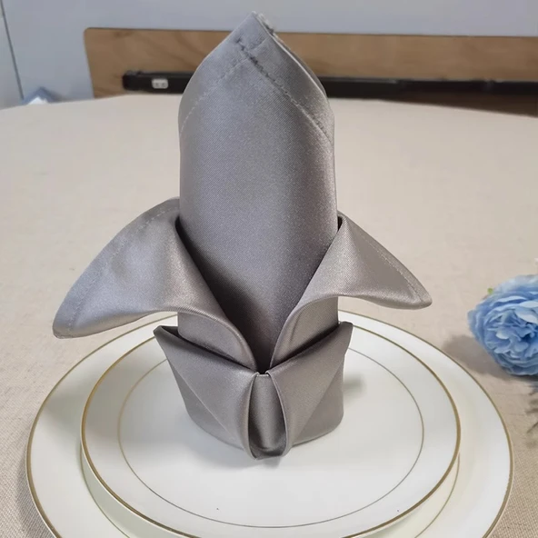 Otel Restoran Kumaş Peçete - Açık Gri 50x50cm