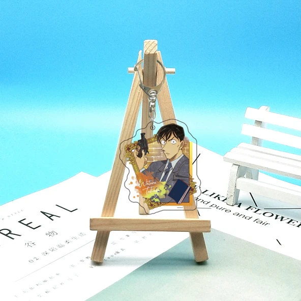 Detective Conan Anime Akrilik Anahtarlık Kolye - 17 Adet