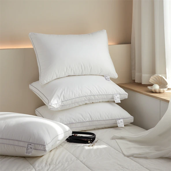 Pamuklu Otel Yastığı - Yüksek Dolgulu - 1300g - 48x74 cm - 3