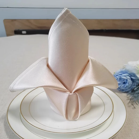 Otel Restoran Kumaş Peçete - Açık Bej 50x50cm