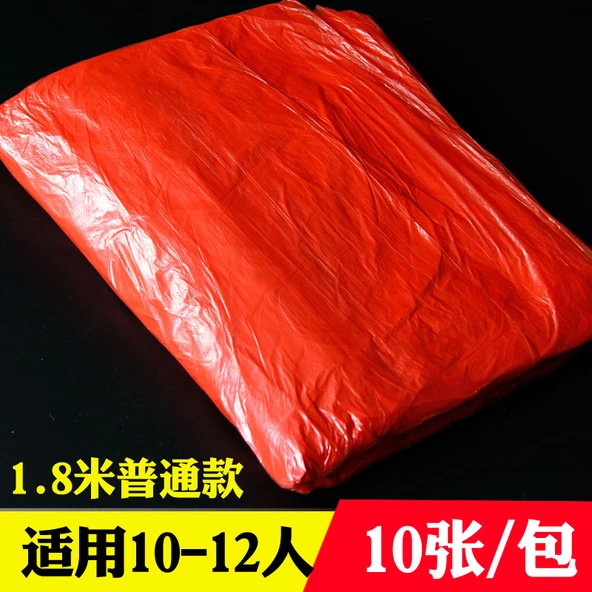Tek Kullanımlık Plastik Masa Örtüsü 10 Adet Standart 1.8 Metre 8-10 Kişilik