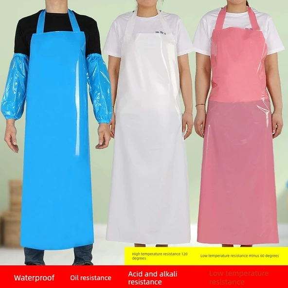 TPU Su Geçirmez Önlük - İnce Mor + Kollu - Resim 2