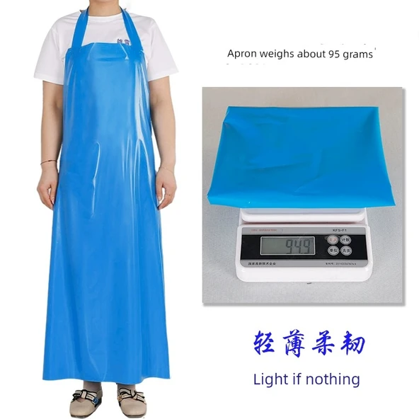 TPU Su Geçirmez Önlük - İnce Mor + Kollu - Resim 3