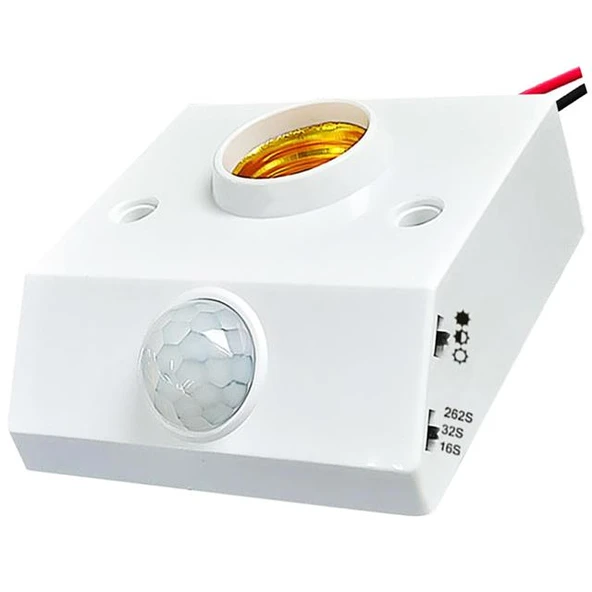 Ledx DY-102 Abs 360 PIR Hareket Sensörlü E27 Duy Aparatı - 3
