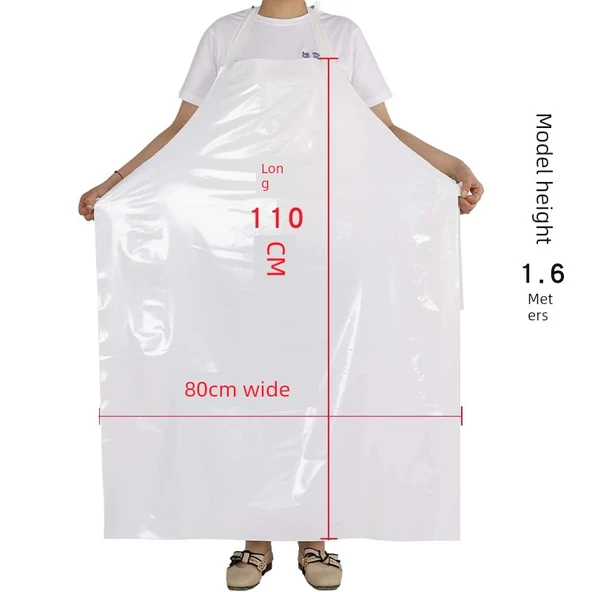 TPU Su Geçirmez Önlük - İnce Mor + Kollu - Resim 4