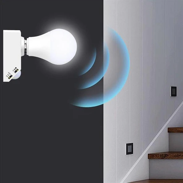 Ledx DY-102 Abs 360 PIR Hareket Sensörlü E27 Duy Aparatı - 2