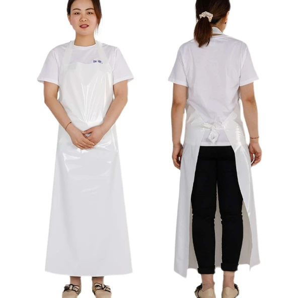 TPU Su Geçirmez Önlük - İnce Mor + Kollu - Resim 6