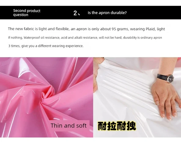 TPU Su Geçirmez Önlük - İnce Mor + Kollu - Resim 11