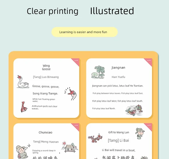 Çocuklar için Antik Şiir Duvar Stickerı - ED-15 2. Sınıf Okuma Yazma Tablosu - 11