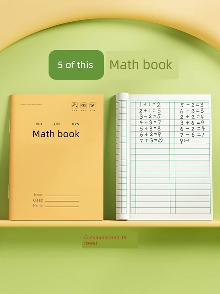 İlkokul Defteri - Matematik 5 Adet