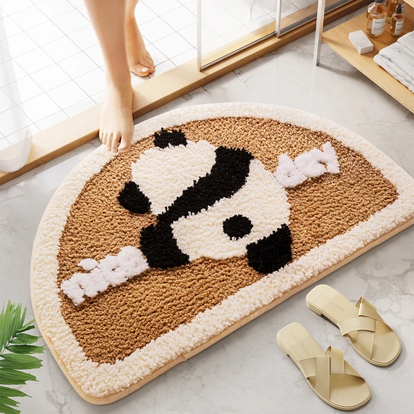 Kaymaz Banyo Paspası - 40x60cm - Afacan Panda Antibakteriyel