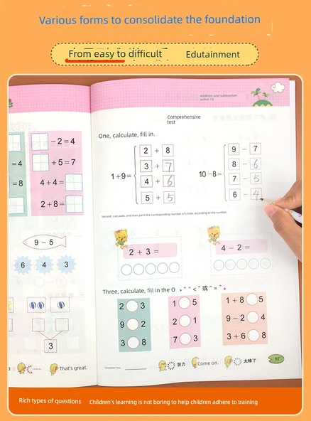 Nokta Matris Kalem Kontrollü Eğitim Kitabı - 5+10+20+100 İçinde Toplama ve Çıkarma - Resim 11