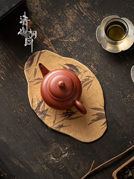 Uzun Çay Matı - Kelebek Dansı Desenli - Zen Stili - 5