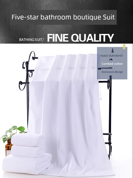 Pamuklu Otel Spa Banyo Havlusu - 700g 21 Tel 80x180 cm - 4