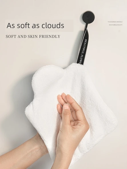 Banyo Fransız Mercan Polar Havlu - Yuvarlak Parfüm/1 - Resim 3