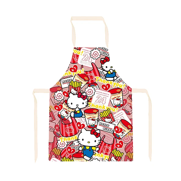 Sevimli Çizgi Film Köpek Sanrio Da Meng Xing 05 Desenli Yetişkin Pamuklu Keten Mutfak Önlüğü - 65x75cm