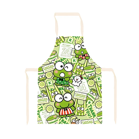 Sevimli Çizgi Film Köpek Sanrio Büyük Meng Yıldızı 03 Desenli Yetişkin Pamuklu Mutfak Önlüğü - 65x75cm
