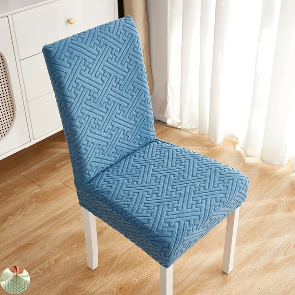 Universal Esnek Sandalye Kılıfı - Kalınlaştırılmış Dokuma Mandalina - 3