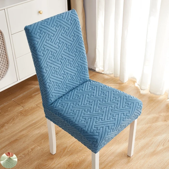 Universal Esnek Sandalye Kılıfı - Açık Yeşil (Kalınlaştırılmış Rattan Matcha Rengi) - 10