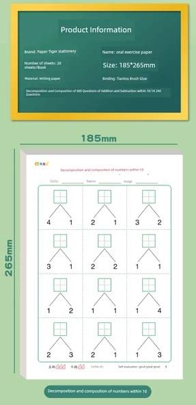 Çocuklar için Matematik Alıştırma Kitabı - 1. Sınıf 1. ve 2. Dönem - 2'şer Kitap (2400 Soru) - 8
