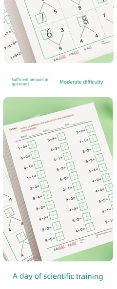 Çocuklar için Matematik Alıştırma Kitabı - 10'a Kadar Ayrıştırma - 10 Kitap (Sınıf Toplu Alım) - 10