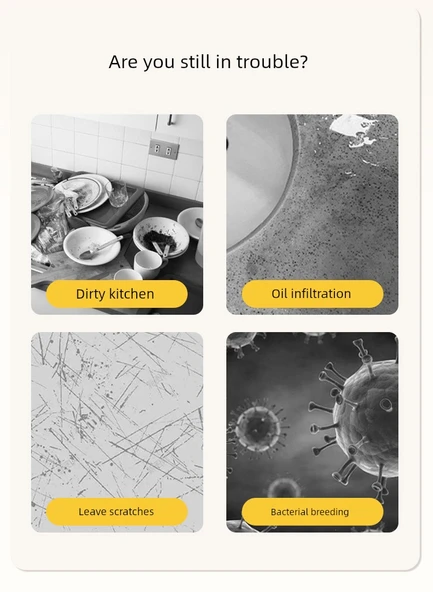 Minimalist Diatomit Mutfak Halısı - 90x135 cm - 21101-Misty-NC - Resim 8