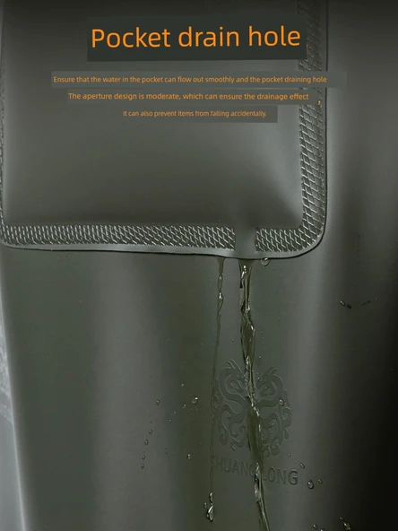 Su Geçirmez Dana Tendon Önlük - Siyah G35 + Siyah PU Deri Kol + Siyah Şapka - Resim 5