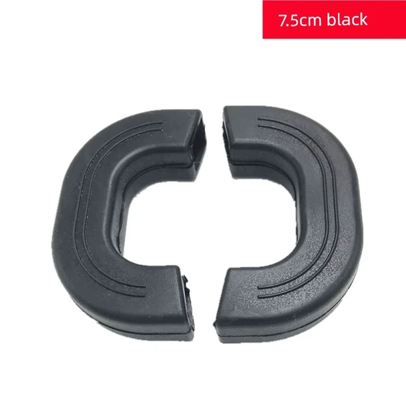 Silikon Tencere Sapı Kılıfı - 7.5cm Siyah Çift (Geliştirilmiş Kalın)