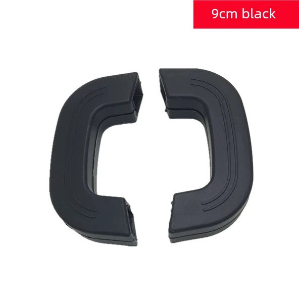 Silikon Tencere Sapı Kılıfı - 9cm Siyah Çift (Geliştirilmiş Kalın)