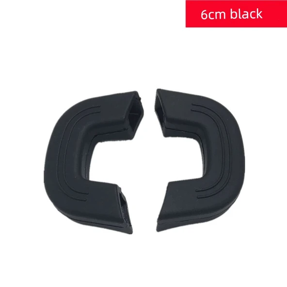 Silikon Tencere Sapı Kılıfı - 6cm Siyah Çift (Geliştirilmiş Kalın)