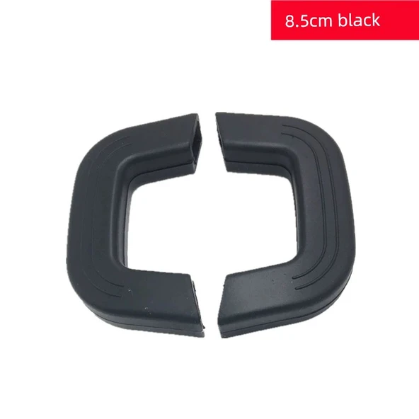 Silikon Tencere Sapı Kılıfı - 8.5cm Siyah Çift (Geliştirilmiş Kalın)