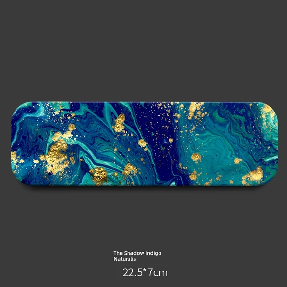 Diyatomit Emici Ped Bardak Altlığı - Gölge Indigo Naturalis 22.5x7cm