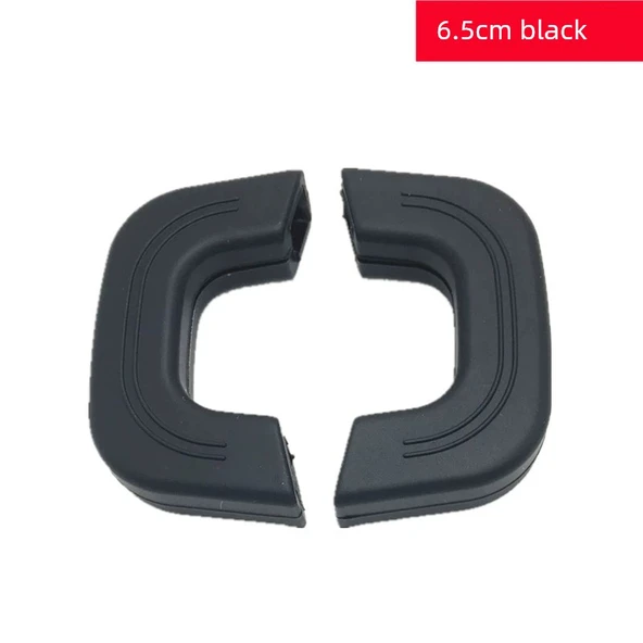 Silikon Tencere Sapı Kılıfı - 6.5cm Siyah Çift (Geliştirilmiş Kalın)