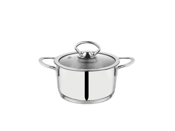 Schafer Micro Mini Derin Çelik Tencere 16 Cm 2 Parça