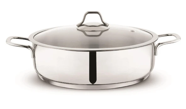 Schafer Held Çelik Basık Tencere 24 Cm 2 Parça-Inox - 2