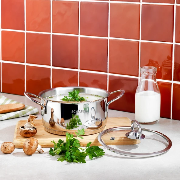 Schafer Micro Mini Derin Çelik Tencere 16 Cm 2 Parça - 2