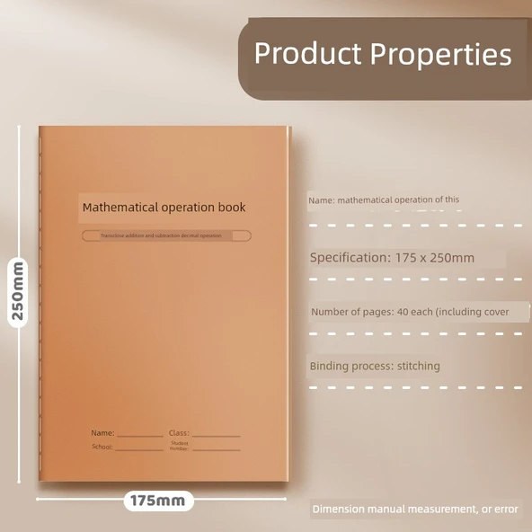 Matematik Alıştırma Kitabı - Dikey Bölme - 2 Kitap - 6
