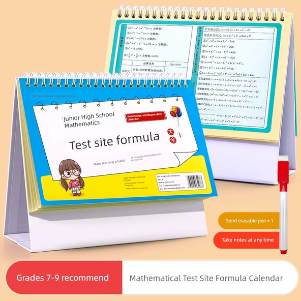Ortaokul Matematik Formülleri Masa Takvimi