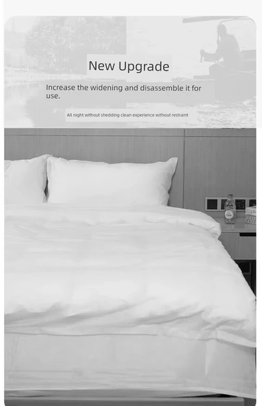 Tek Kullanımlık Seyahat Otel Çift Kişilik Dörtlü Set - 5 Set (Model 1) - 11