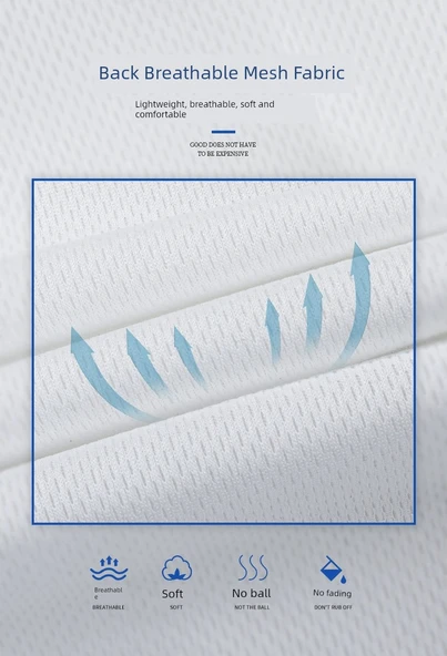 Nefes Alabilen Fileli Kısa Kollu Mutfak Üniforması - Buğday Başaklı Beyaz (Sırtı Fileli) - Resim 7