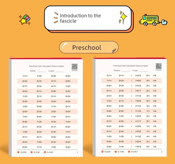 Okul Öncesi ve 1. Sınıf İlk Kitap Zihinsel Hesaplama Alıştırma Kağıdı 40 Sayfa (2 Adet) - Resim 11