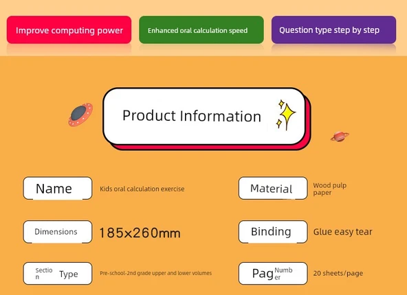 Okul Öncesi ve 1. Sınıf İlk Kitap Zihinsel Hesaplama Alıştırma Kağıdı 40 Sayfa (2 Adet) - Resim 9