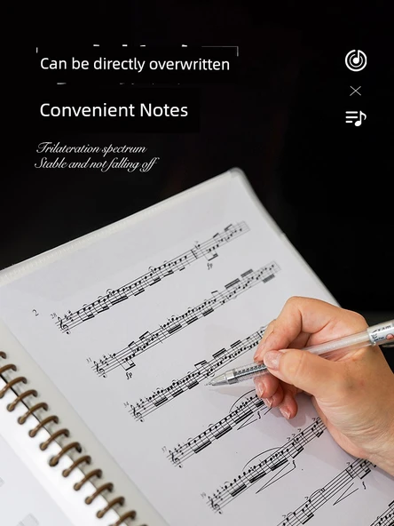 Yome Müzik Piyano A4 Notası Klasörü - 3 Model (Standart İç Sayfalar) - 5