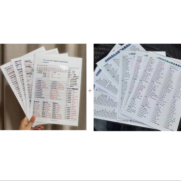 İngilizce Gramer Sistemi Öğrenme Kartları - Herhangi Bir Sayfa - 9