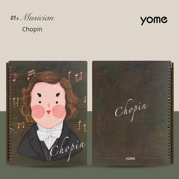 Yome Müzik Piyano A4 Notası Klasörü - Chopin
