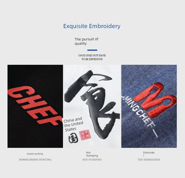 Nefes Alabilen Fileli Kısa Kollu Mutfak Üniforması - Buğday Başaklı Beyaz (Sırtı Fileli) - Resim 10