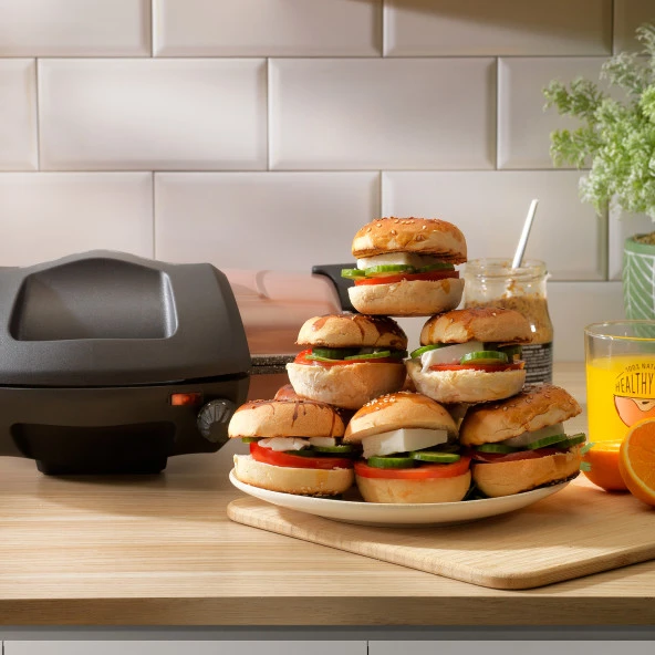 Schafer Grill Chef Tost Makinesi-Rosegold - 5